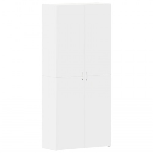 Sko Skab Hvid 80x35.5x180 cm Konstrueret Træ
