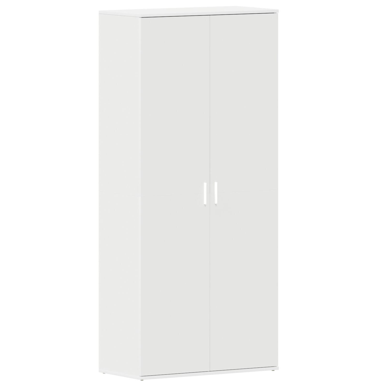 Sko skab med dør Hvid 80 x 39 x 180 cm Konstrueret træ