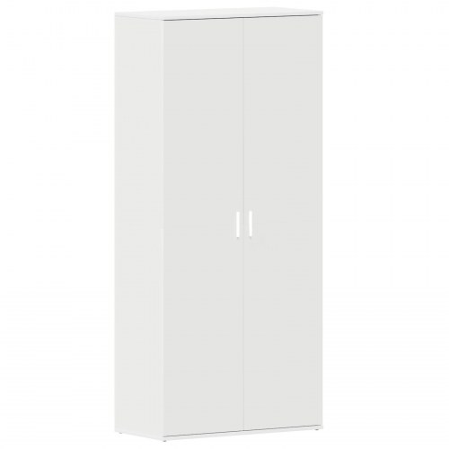 Sko kabinet Hvid 80x39x180 cm Konstrueret træ