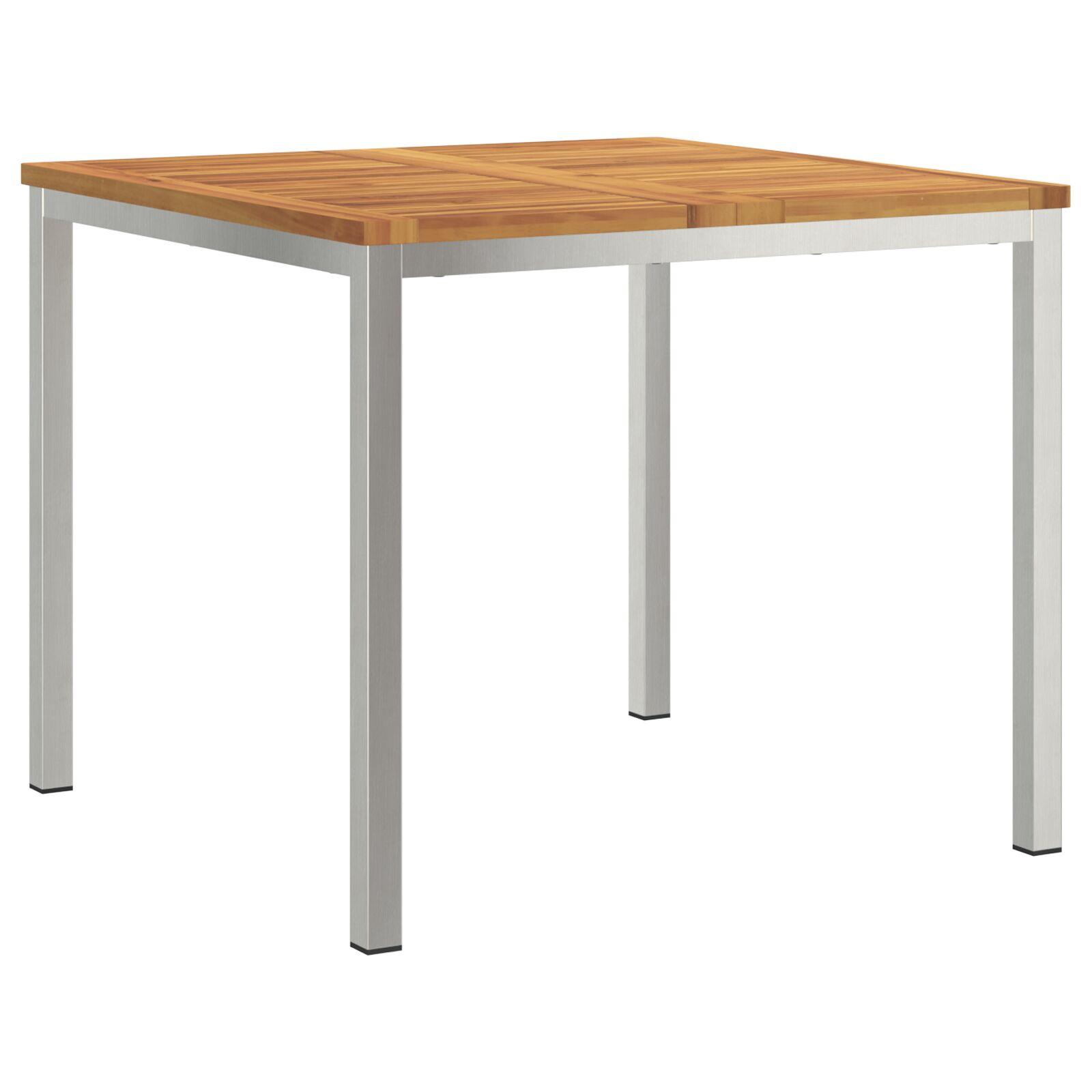 Udendørs Spisebord 90x90x74.5 Cm Solid Wood Akacietræ
