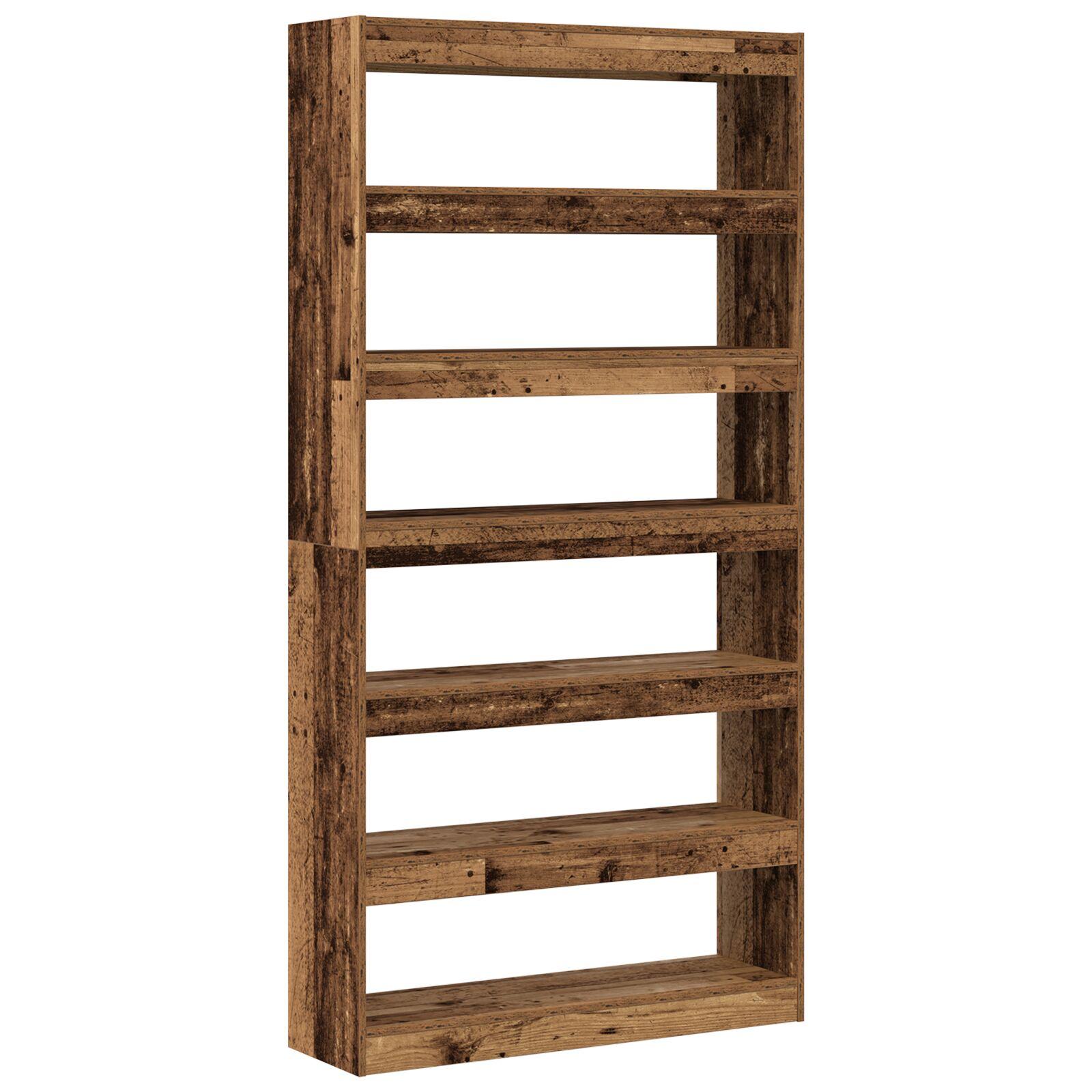 Bogreol Aldet træ Konstrueret træ 100 x 30 x 198 cm Rustik hylde