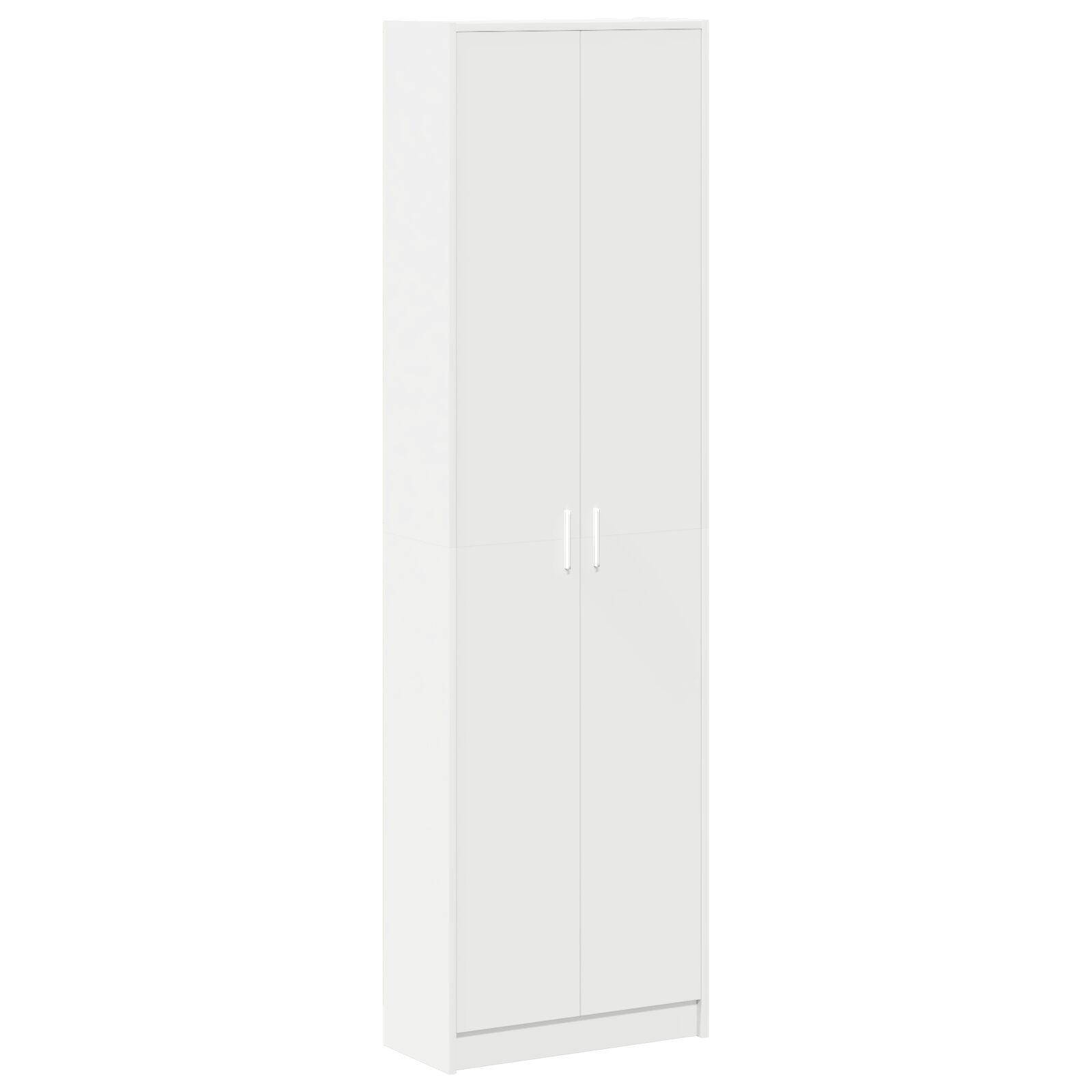Garderobeskab med hylde Hvid 55 x 25 x 189 cm Konstrueret træ