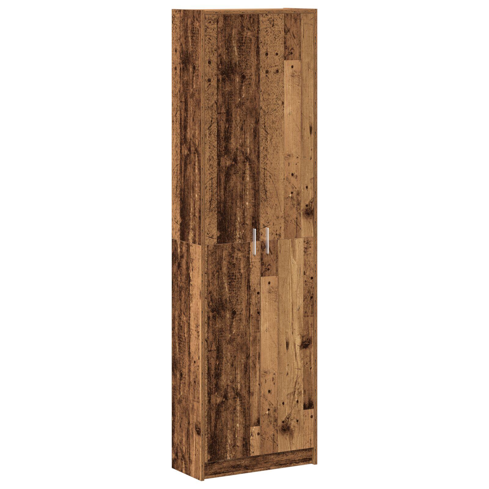 Garderobe Gammel Træ 55x25x189 cm Konstrueret Træ