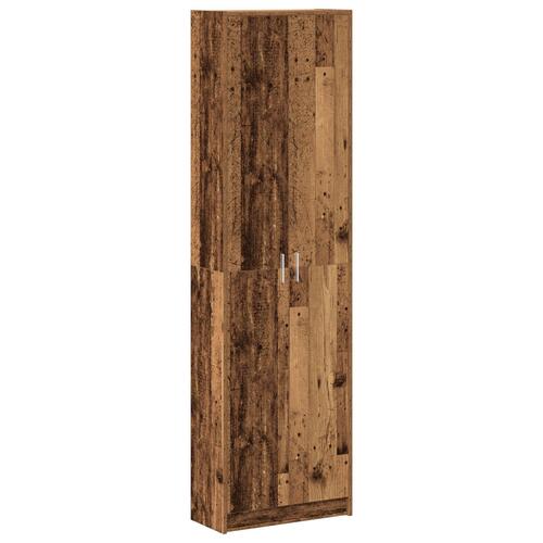 Garderobe Gammel Træ 55x25x189 cm Konstrueret Træ