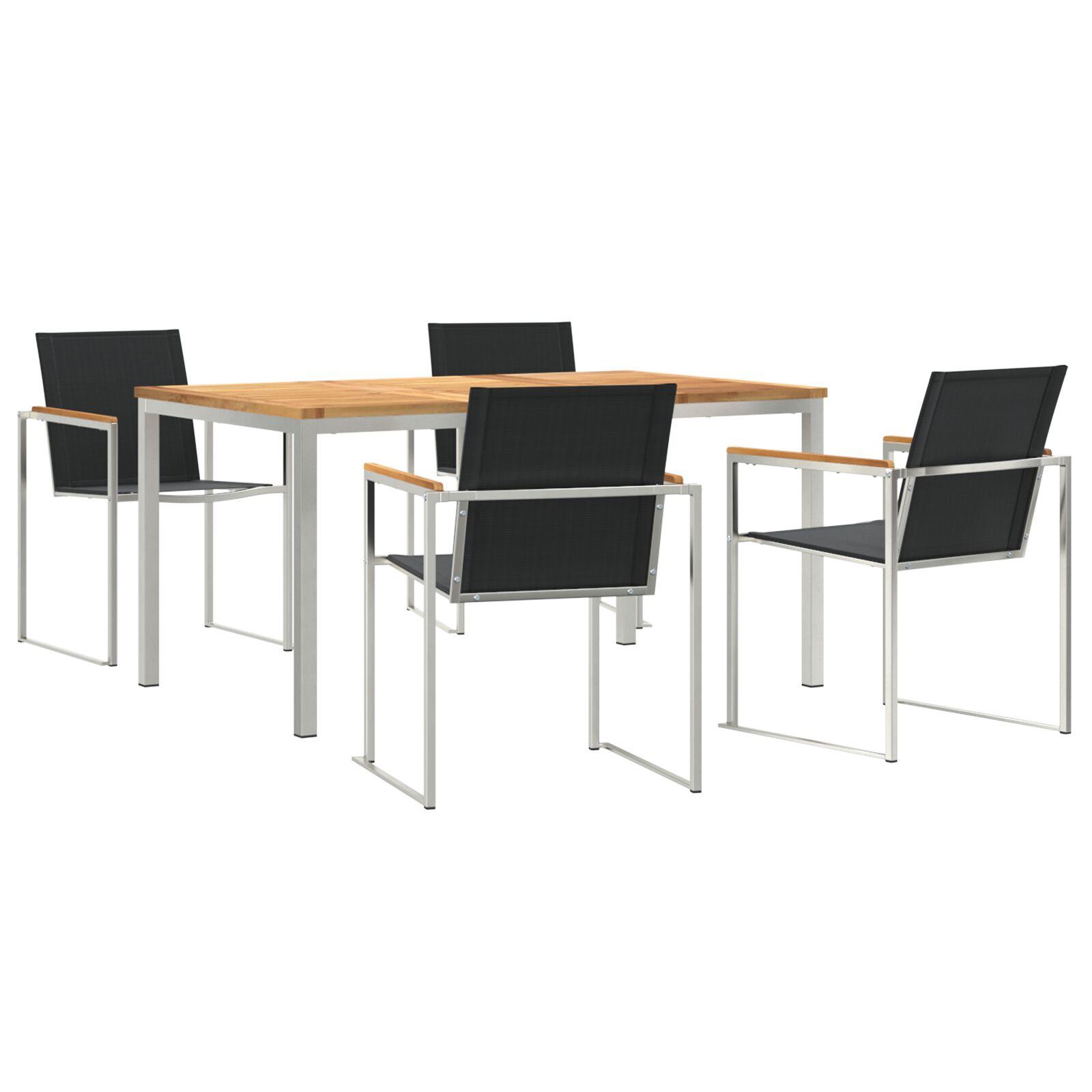 HaveSpisesæt 5 stk Solid teaktræ