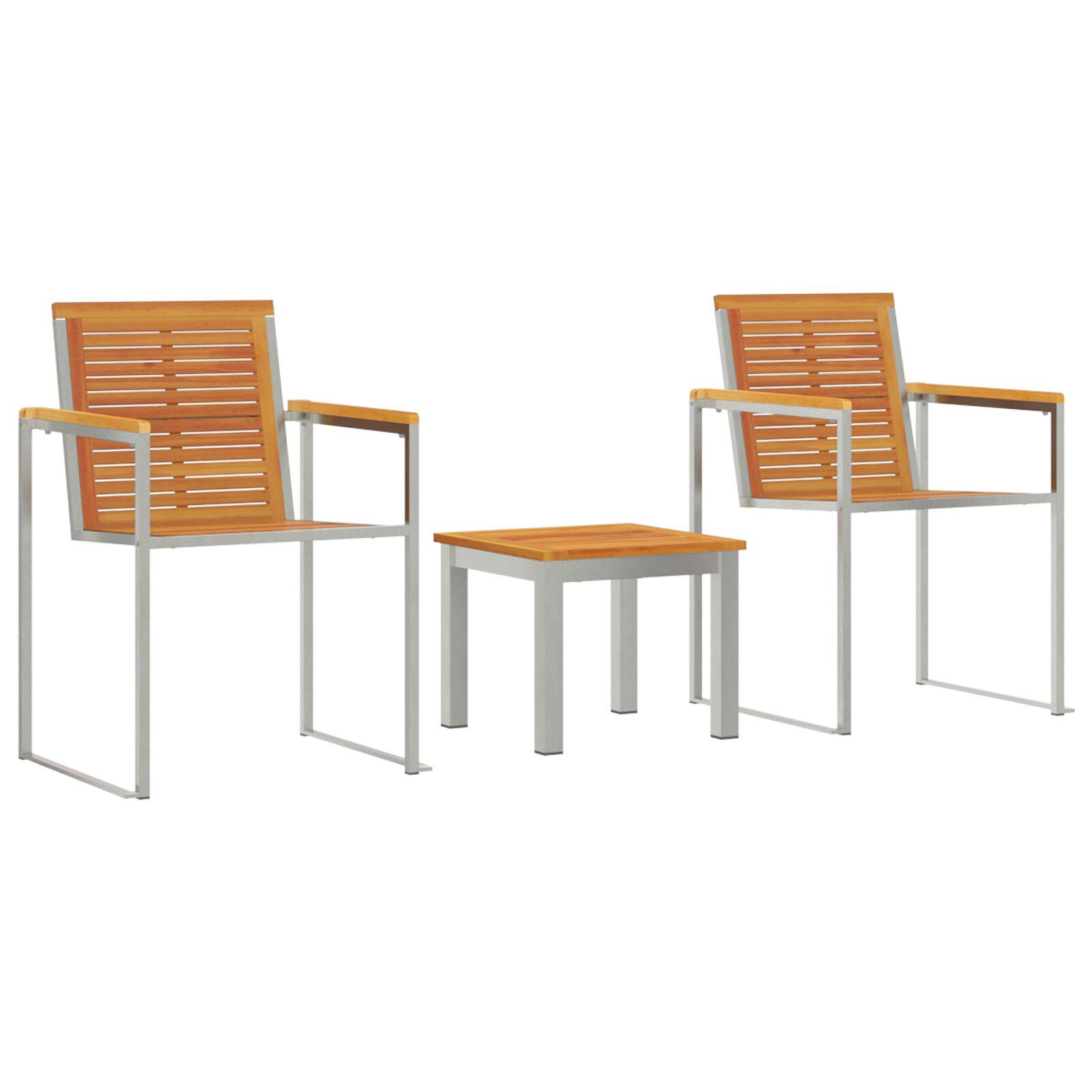 Solseng 3-person 3 stk Brun 200x60x88cm MassivAkacietræ