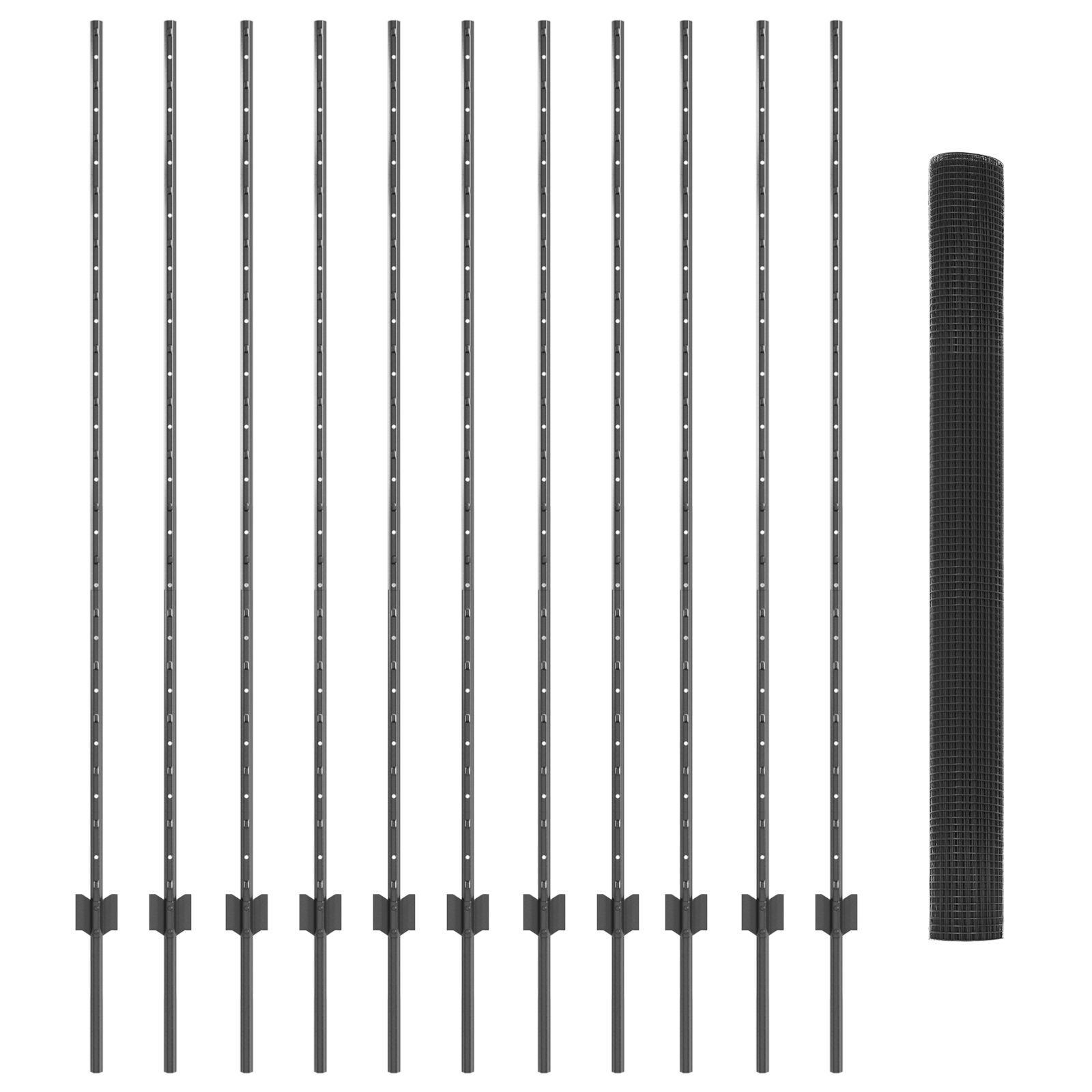 Svejsestålhegn med stolper 25 × 1,5 m - grå, PVC-belagt mesh