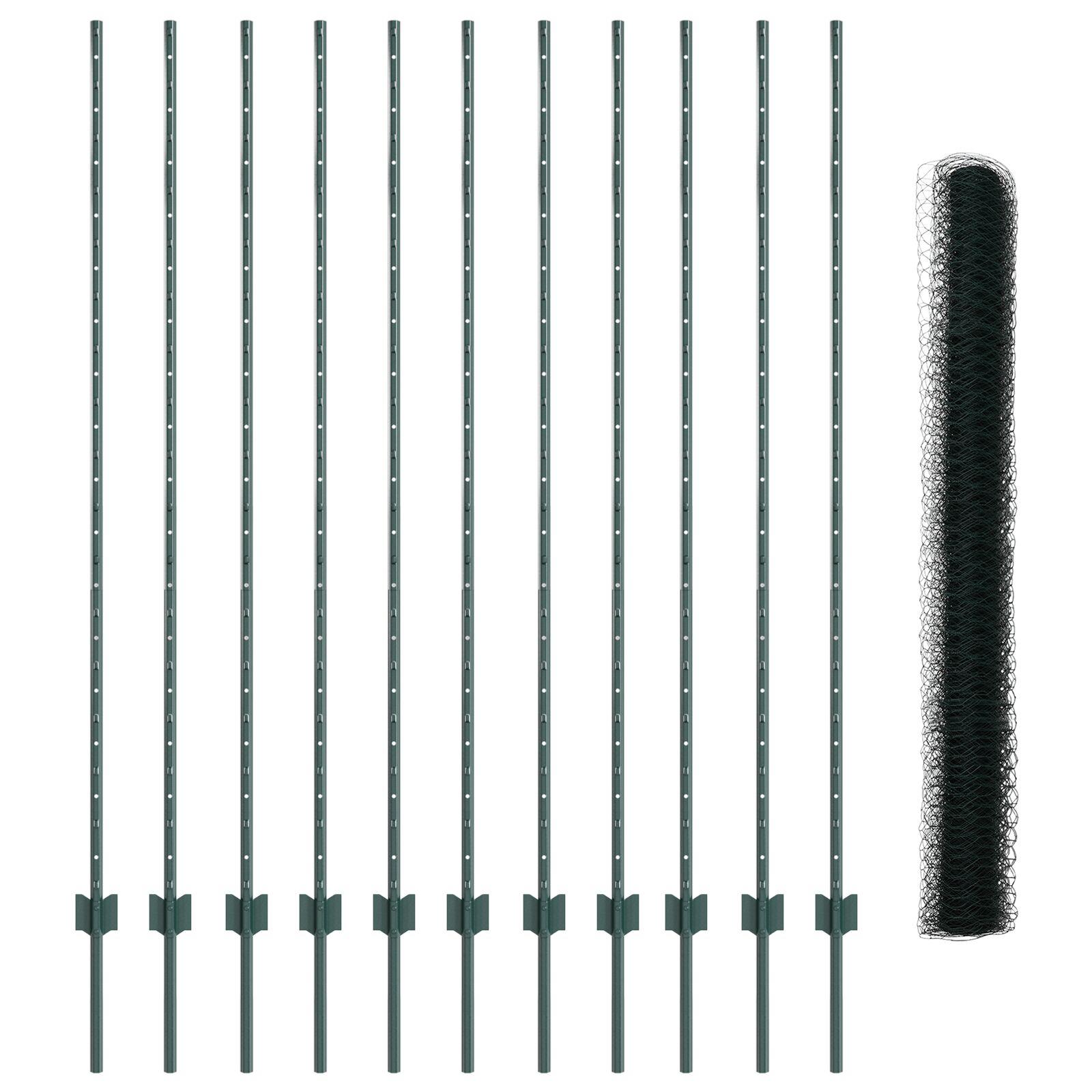 Svejset trådhegn 25 × 1,6 m - PVC-belagt stål, grøn mesh