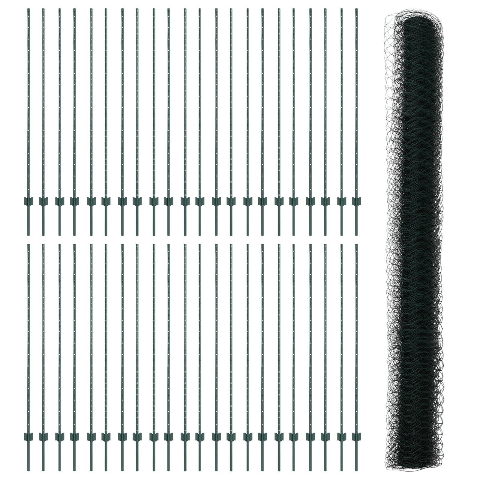 Svejset trådhegn 100 × 160 cm - PVC-belagt stål, grøn mesh