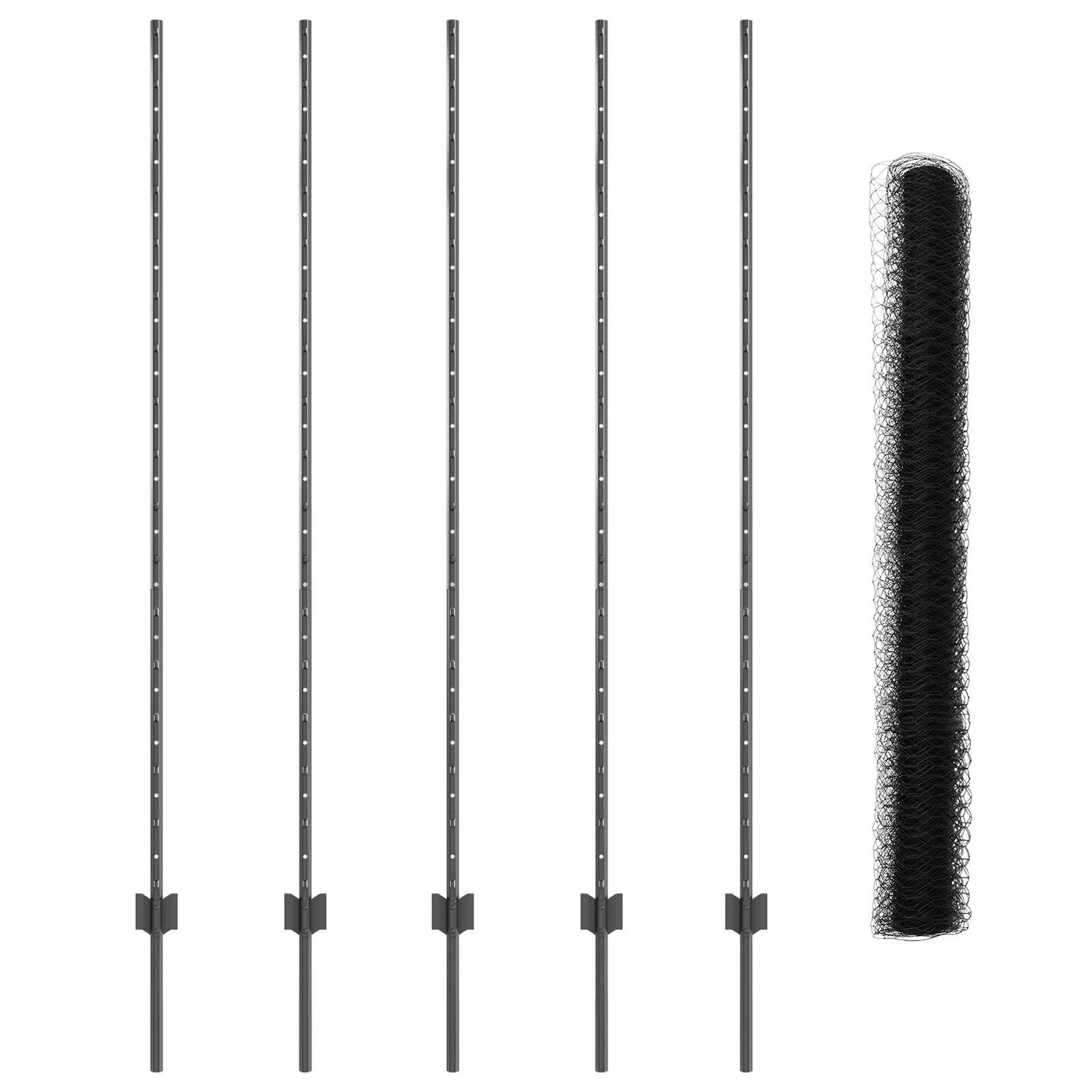 Svejset trådhegn 10 x 1,5 m - grå PVC-belagt stål mesh