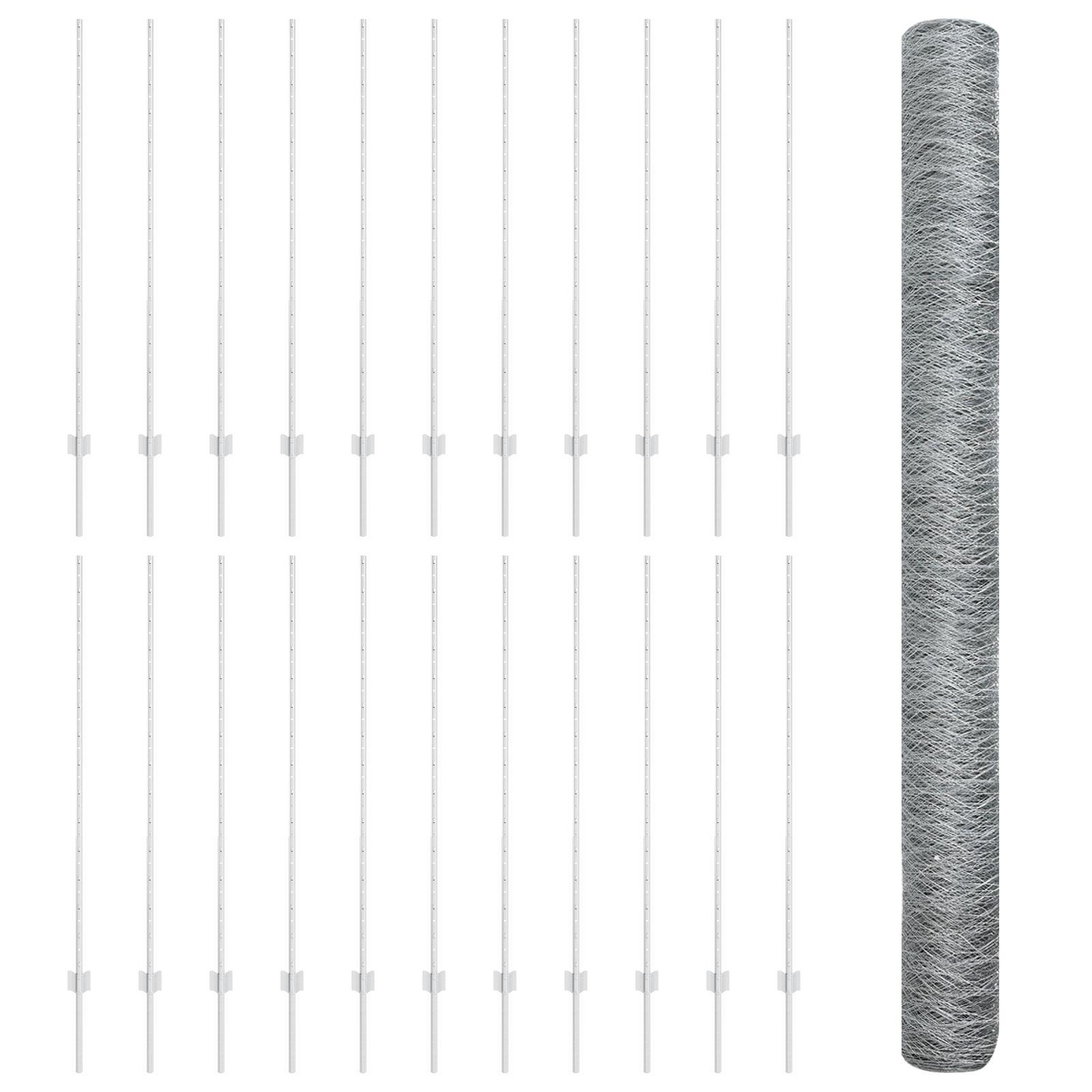 Svejset trådhegn 50 × 1,4 m - hot-dip galvaniseret stål, sølv