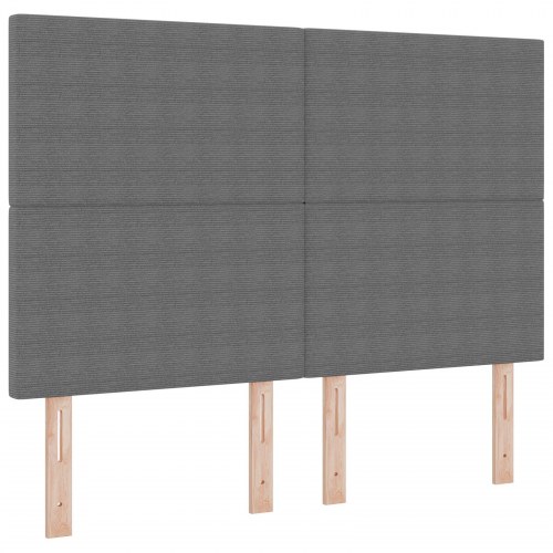 Hovedgærde Enkel Design Lysegrå 140 cm Corduroy Tæppe