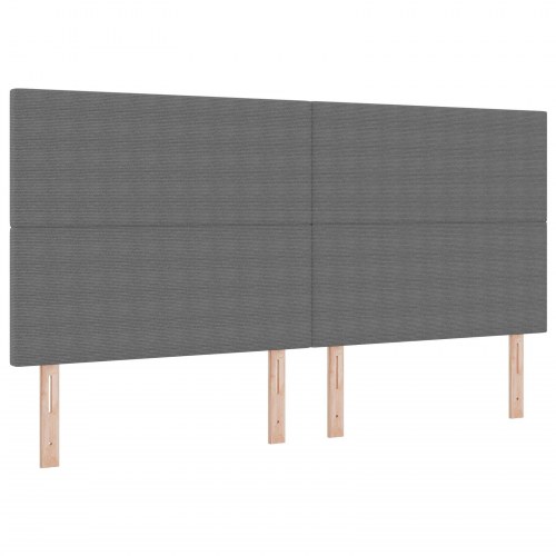 Hovedgærde Enkel Design Lysegrå 200 cm Corduroy Stof