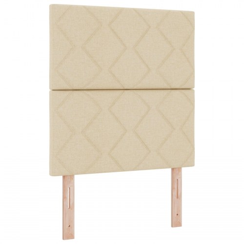 Sengegavel Diamantblokke Design Creme 80 cm Stof, Sengegavel Diamantblokke Design Creme 160 cm Stof