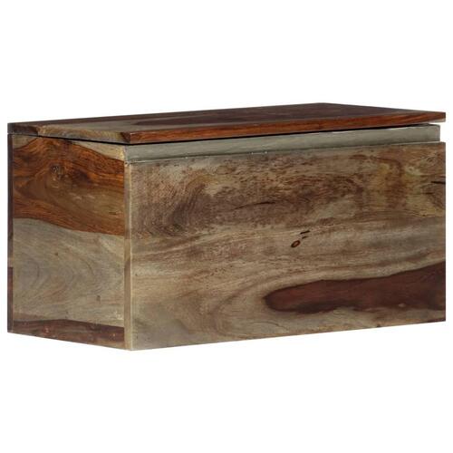 Opbevaringskiste 57 x 30 x 30 cm massivt sheeshamtræ