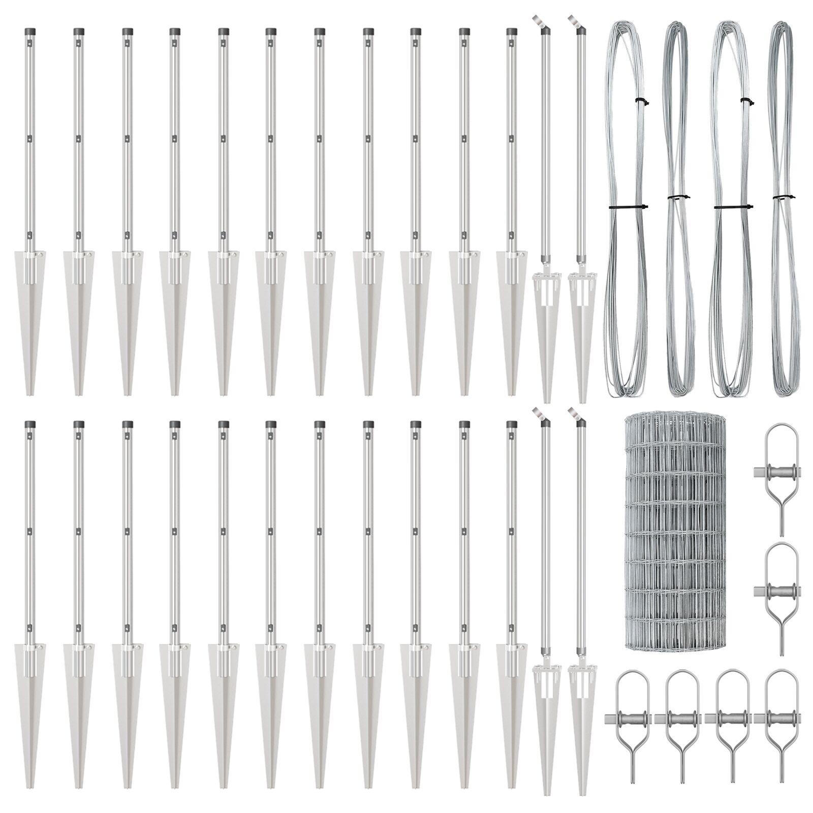 Svejset trådhegn med spyd 50 × 0,4 m - galvaniseret havehegn