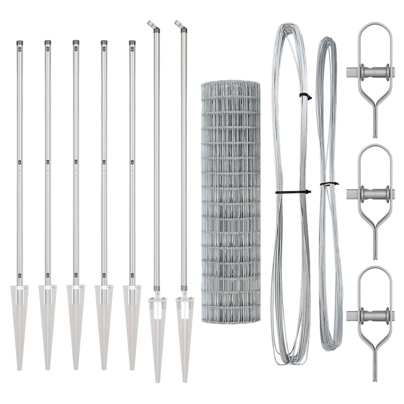 Svejset trådhegn med spidser - 10 x 1,4 m, galvaniseret stål
