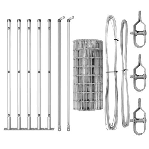 Euro Hegn med 7 Flange Post 0.4x10 m Galvaniseret Stål