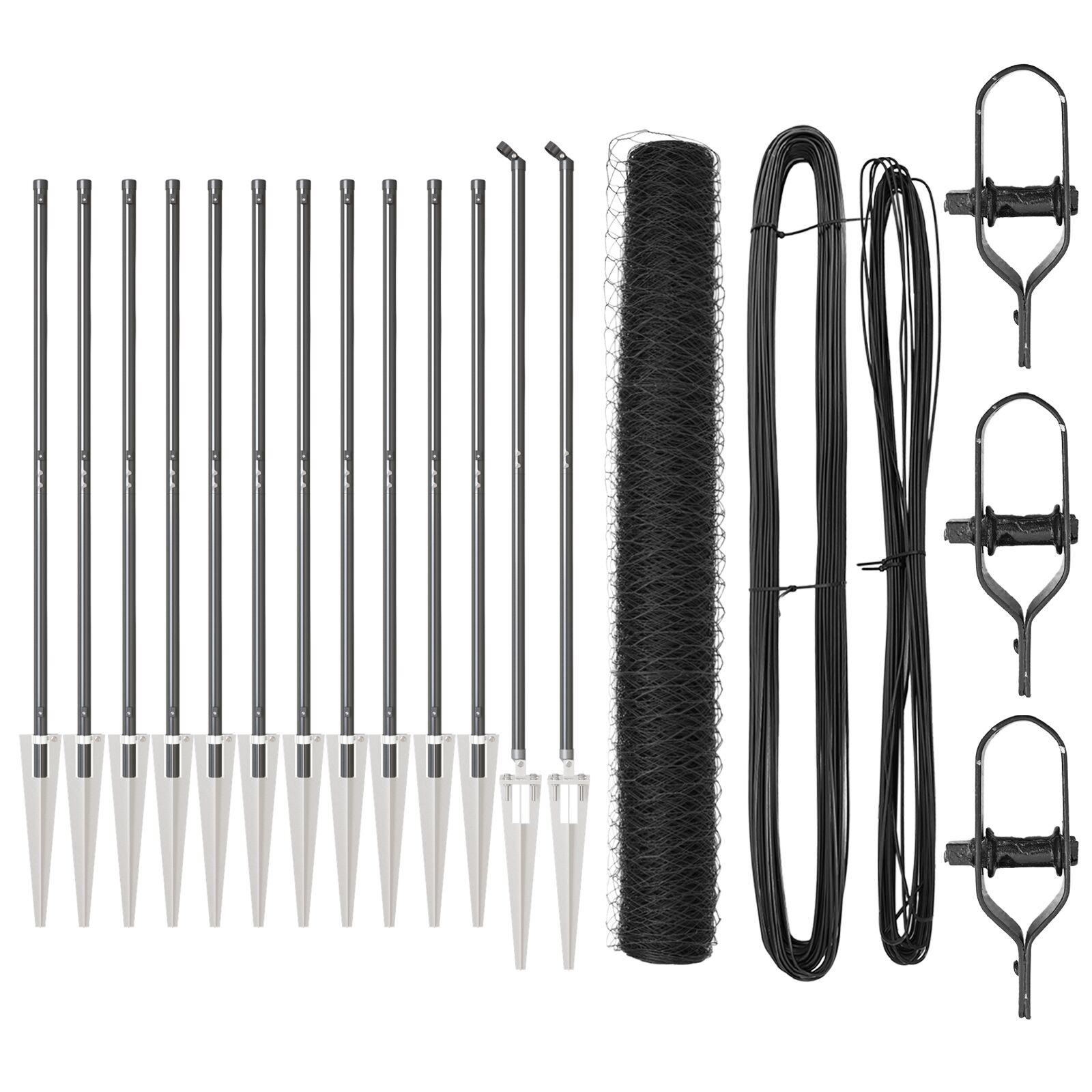 Svejset trådhegn med spidser 25 × 1,2 m - PVC-belagt stål, grå