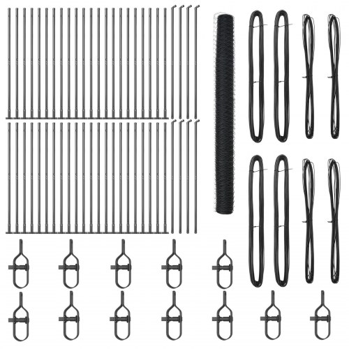 Hexagon hegn Grå 1,6x100 m Stål, hegnspæle med baseplader 13 stk Ø32mm 88,5cm galvaniseret stål