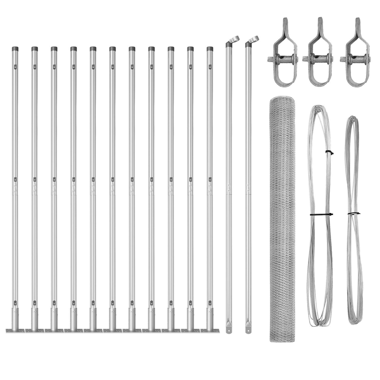 Svejset trådhegn med betonsokkel - 25 × 1,5 m, varmgalvaniseret stål