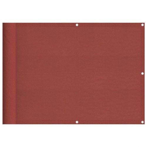 Altanafskærmning 75 × 800 cm - 100 % polyester, terrakotta