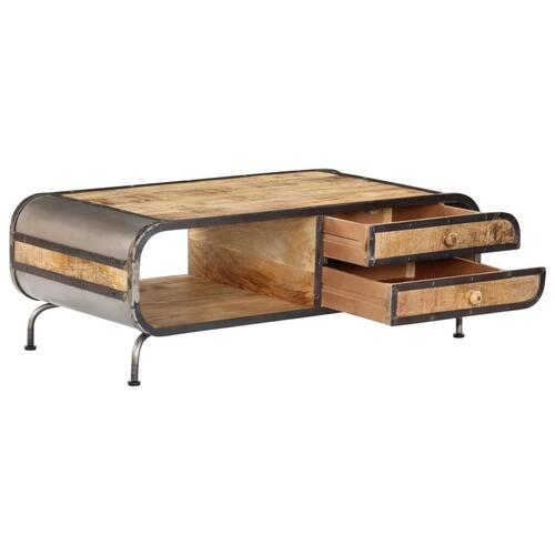 Sofabord 100x50x35 cm massivt mangotræ