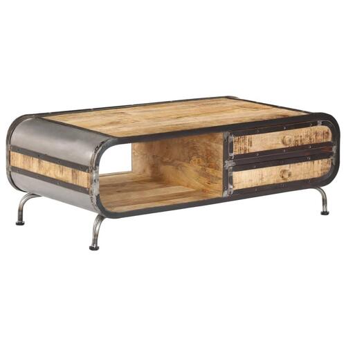 Sofabord 100x50x35 cm massivt mangotræ