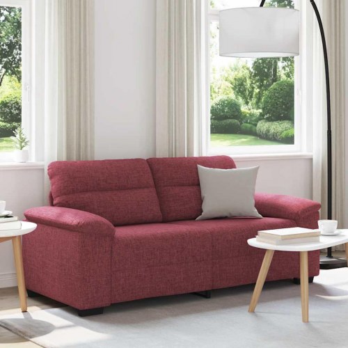 2-personers sofa 180 x 81 x 84 cm - vinrød