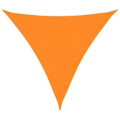 Solsejl trekant 2×2×2 m - orange, vandafvisende polyester