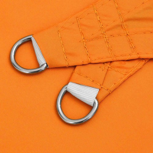 Solsejl trekant 2×2×2 m - orange, vandafvisende polyester