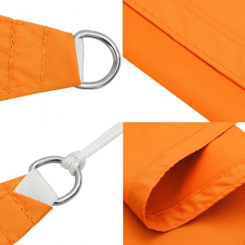 Solsejl trekant 2×2×2 m - orange, vandafvisende polyester