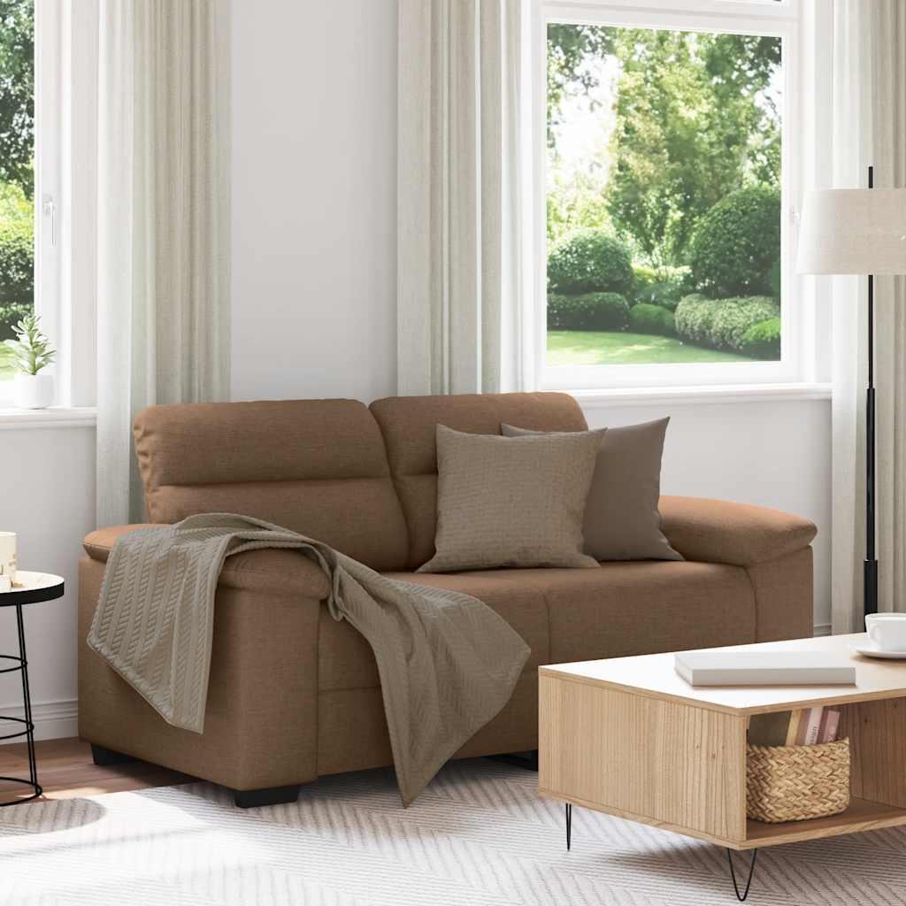 2-personers sofa 120 cm stof brun