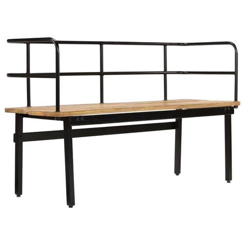 Bænk i massivt mangotræ 120 x 40 x 70 cm