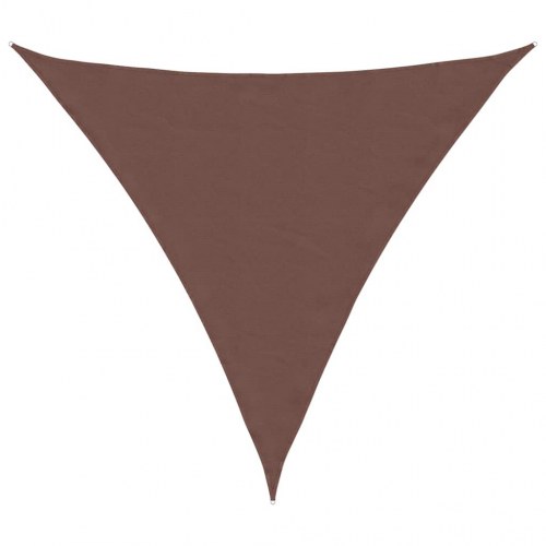 Solsejl trekant 2 x 2 x 2 m - 100 % polyester, brun