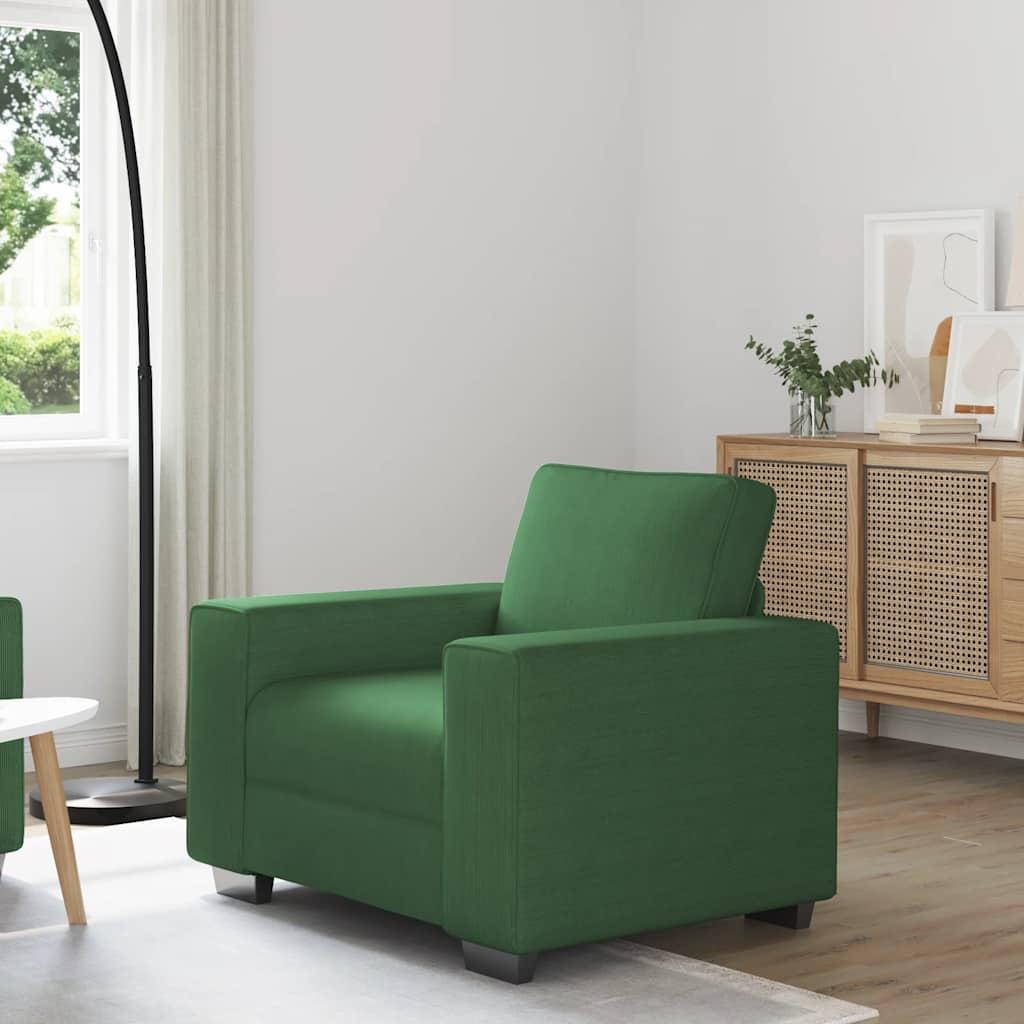 Sofastol 60 cm fløjlsstof mørkegrøn