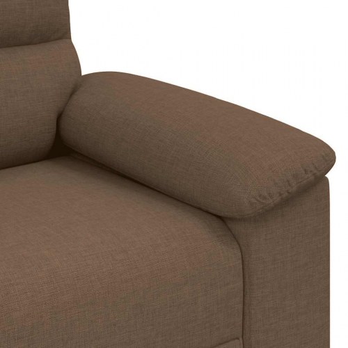 2-personers sofa i stof - brun, 180 x 81 x 84 cm