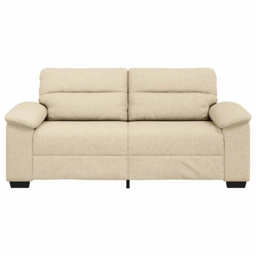 2-personers sofa i stof - 180 × 81 × 84 cm, cremefarvet