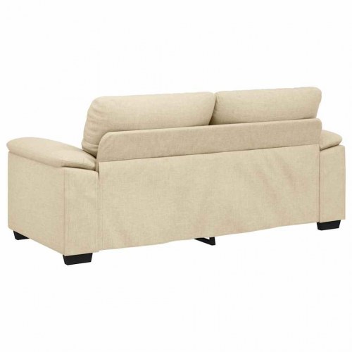 2-personers sofa i stof - 180 × 81 × 84 cm, cremefarvet