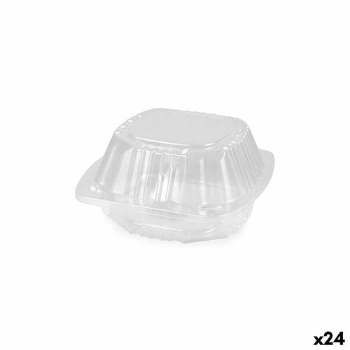 Bakker til genanvendelige fødevarer Algon BURGER 13 x 13 x 6,9 cm (5 Dele) (24 enheder)