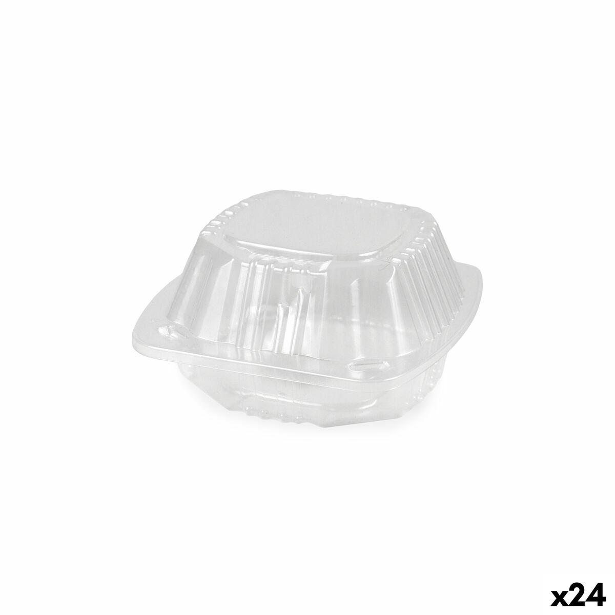 Bakker til genanvendelige fødevarer Algon BURGER 13 x 13 x 6,9 cm (5 Dele) (24 enheder)