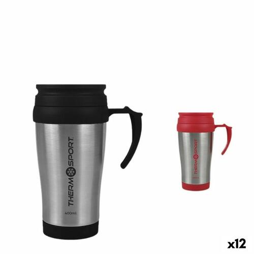 Termokop med låg ThermoSport Travel Rød 400 ml (12 enheder)