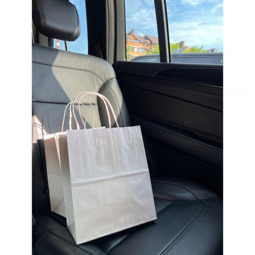 Algon papirposer - Hvid 20,6 × 11 × 27 cm, sæt á 3 (24 sæt)