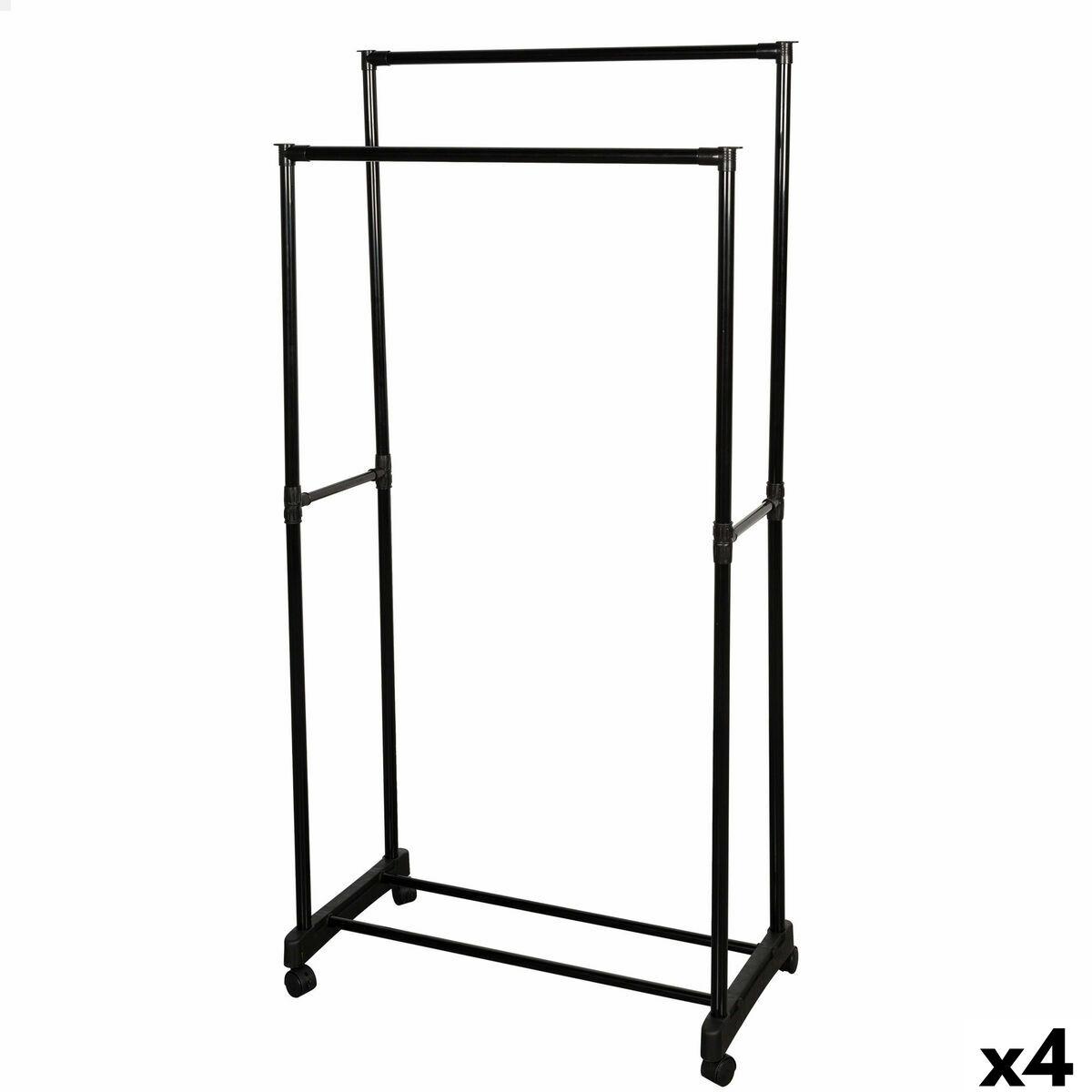 Knagerække Max Home Stål Plastik 75 x 157 x 40 cm (4 enheder)