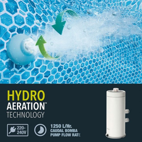 Rensesystem til swimmingpool Intex 3785 l/h 4 enheder