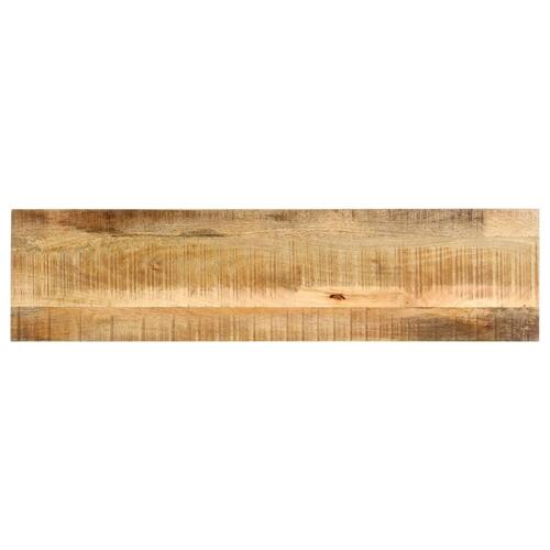 Konsolbord 140 x 35 x 76 cm massivt ru mangotræ