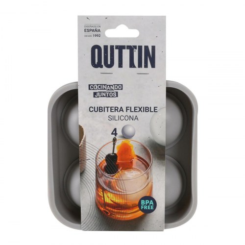 Quttin isterningeform i silikone - 12,5 × 12,5 × 4,75 cm (24 stk)
