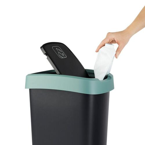 Skraldespand Rotho Twist Green Grøn Plastik 10 L