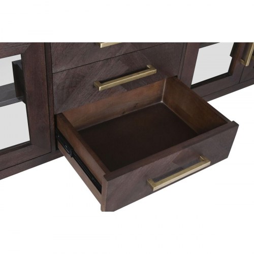 Skænk i marmor og mangotræ - 200 × 40 × 70 cm