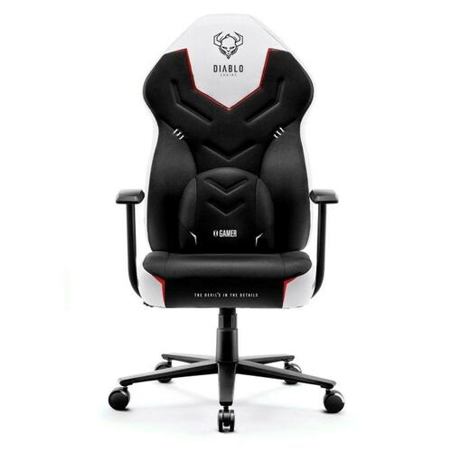 Gaming-stol Diablo Chairs X-GAMER 2.0 Normal Hvid Sort